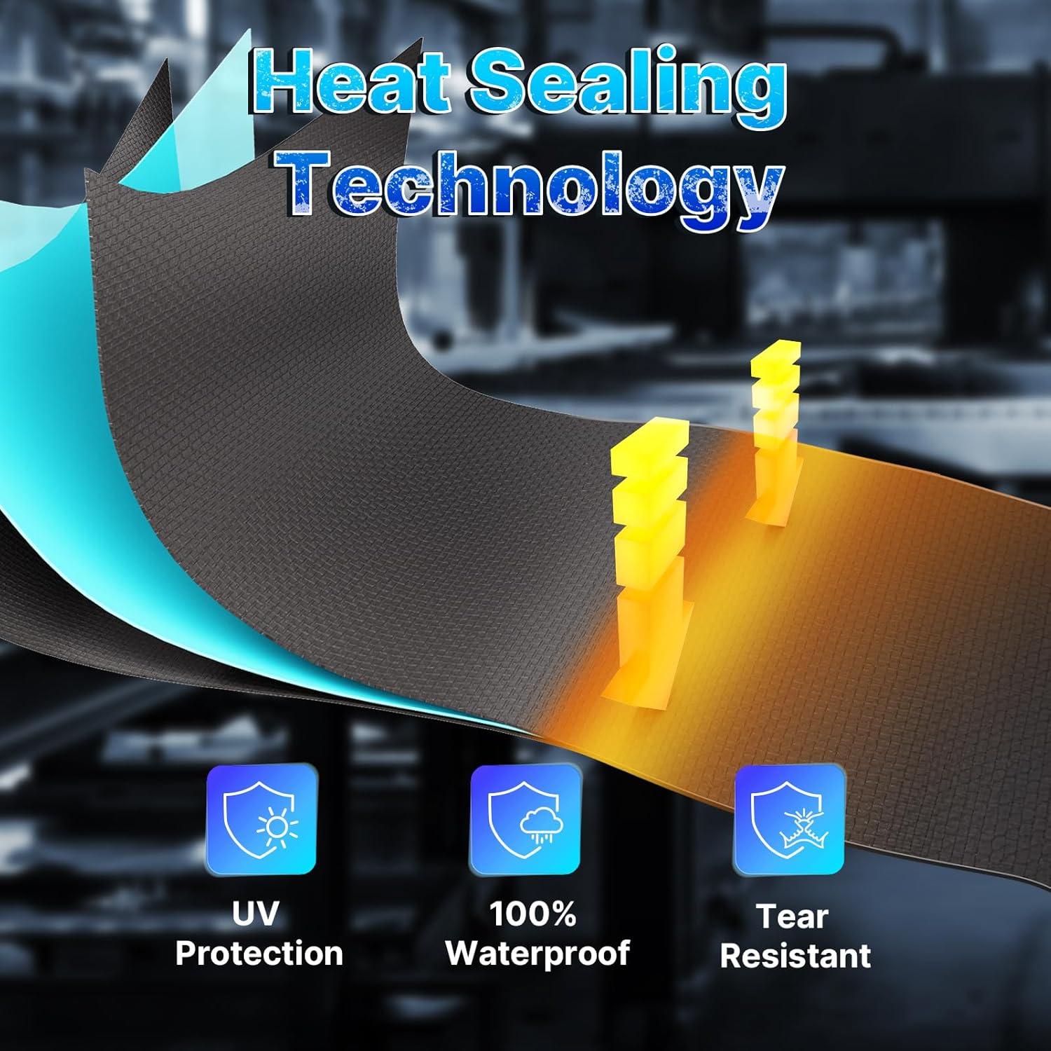 ADVANCE OUTDOOR 10x15 ft Outdoor Storage Shelter Shed with 2 Roll up Zipper Doors & Vents Peak Roof Carport for Motorcycle Waterproof and UV Resistant Anti-Snow, Gray