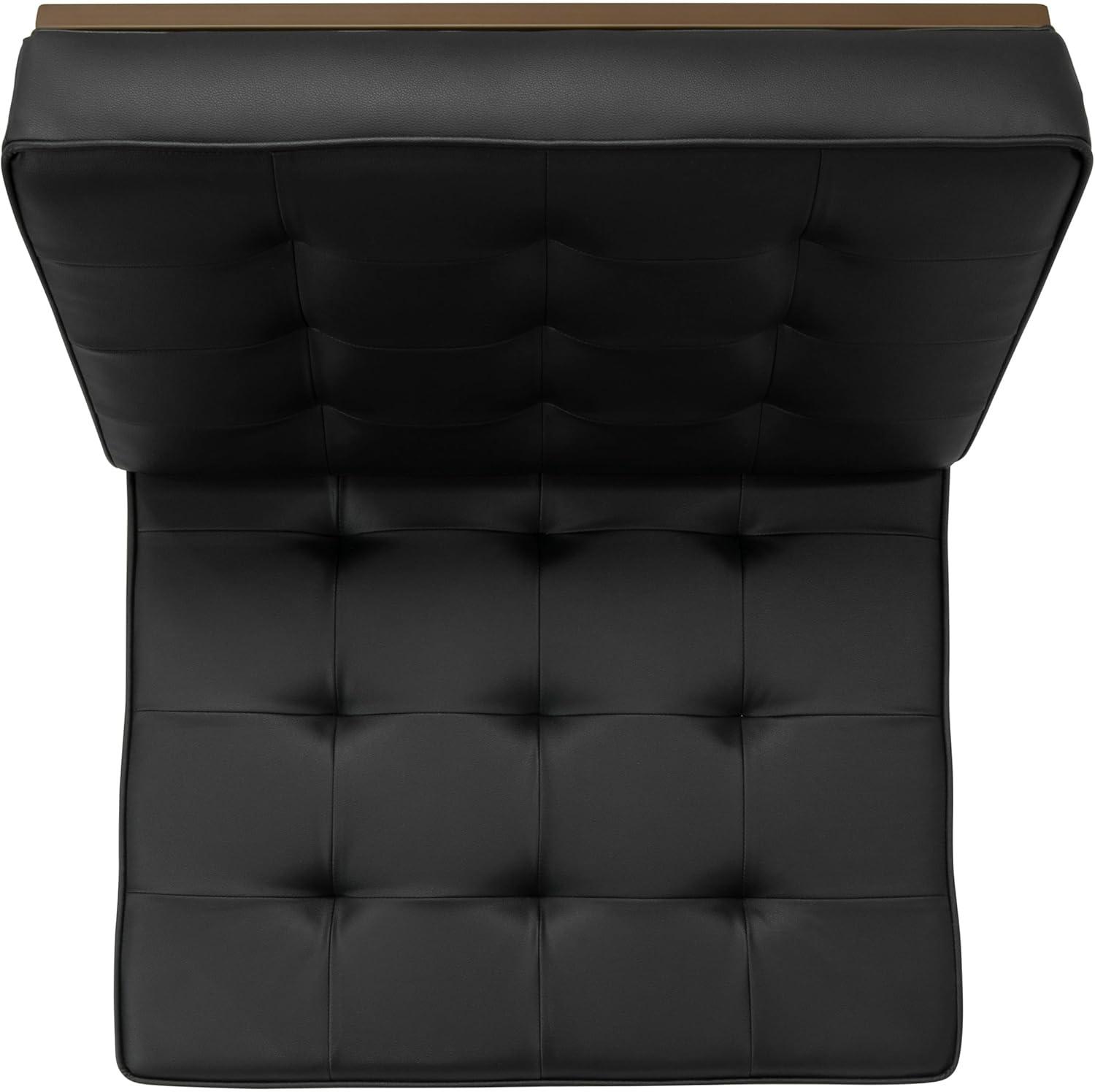 Ashlar Bonded Leather Tufted Chair - Studio Designs Home