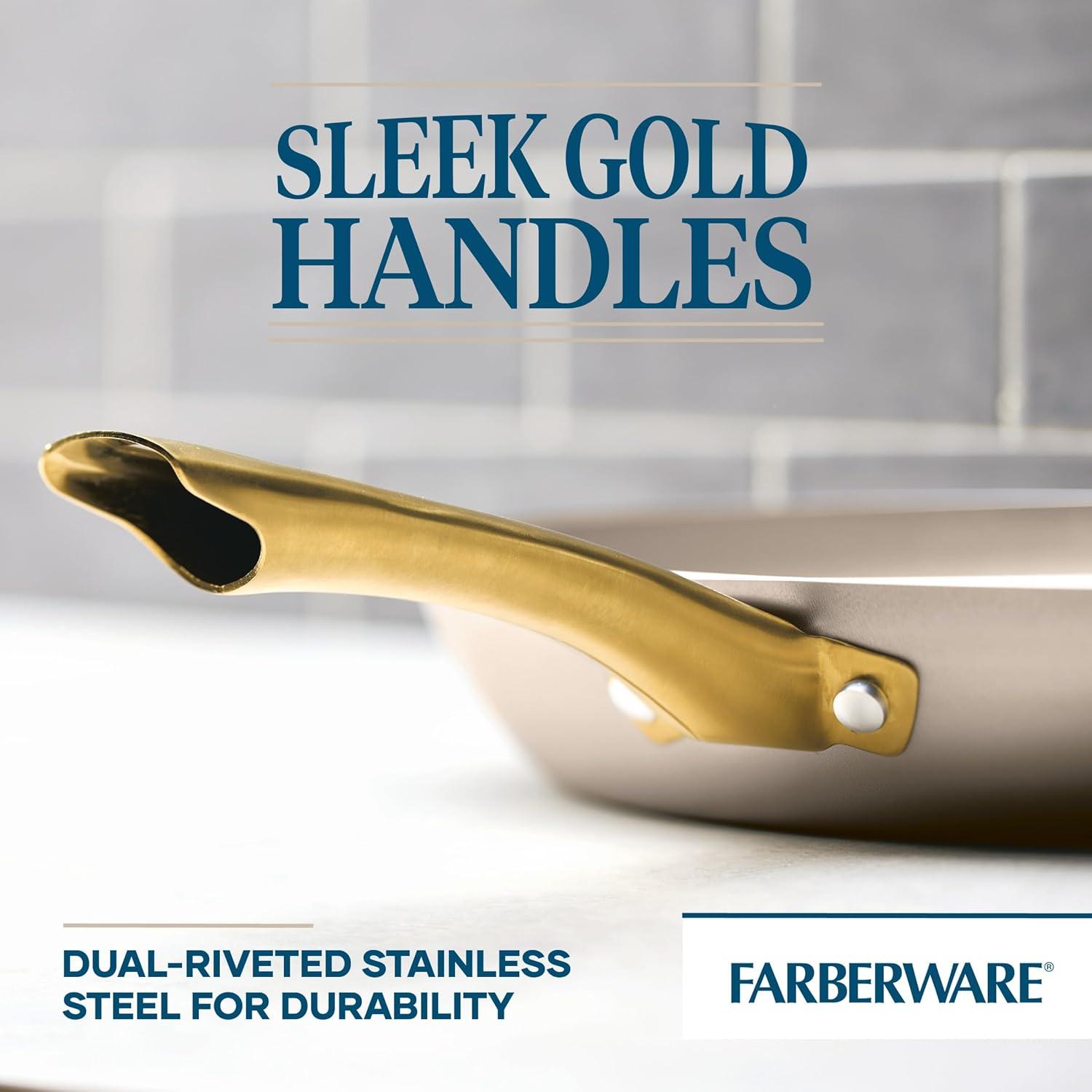 Farberware Radiant Nonstick Frying Pan / Skillet, Champagne