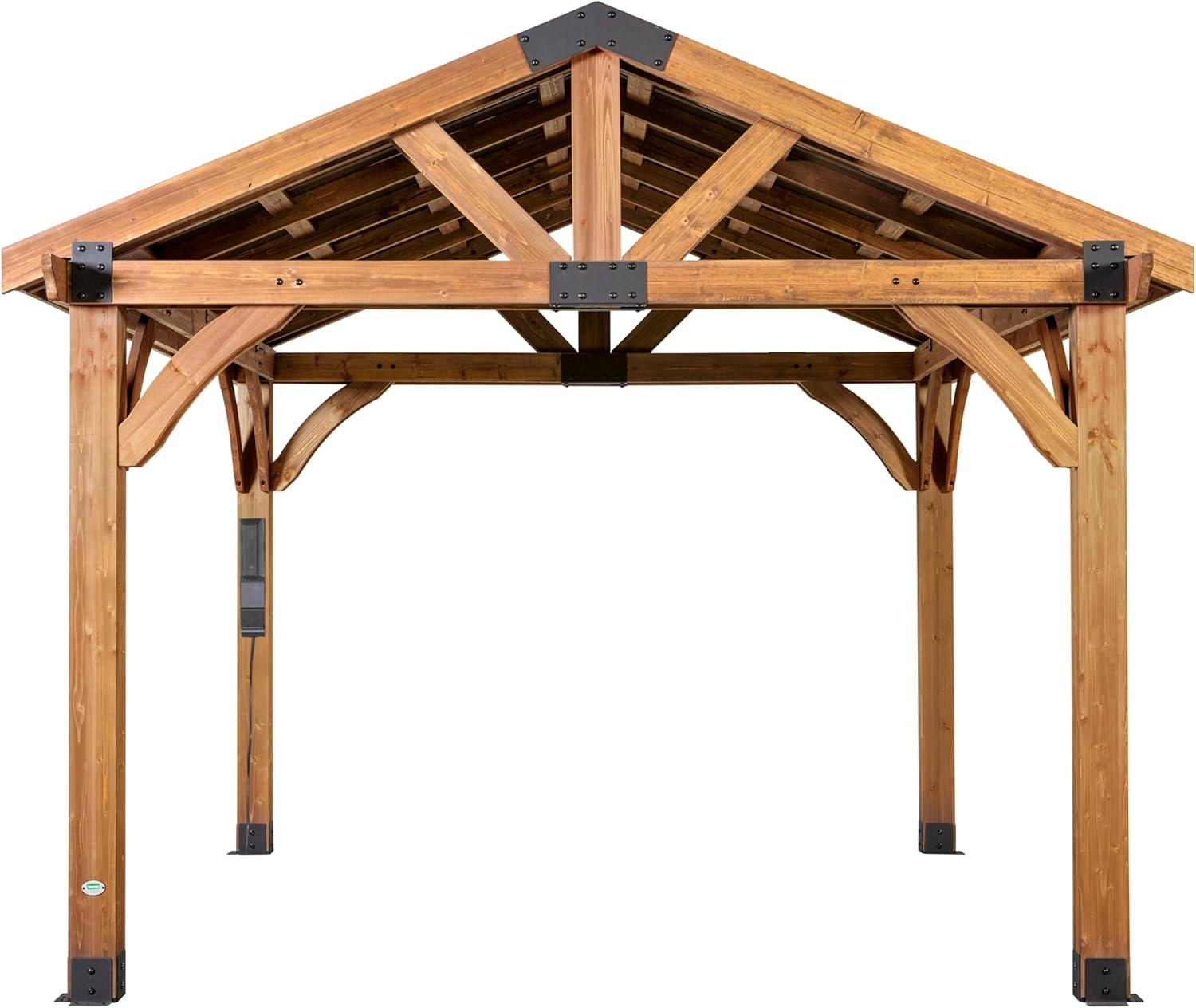 Backyard Discovery Arlington 12' x 12' Solid Wood Patio Gazebo