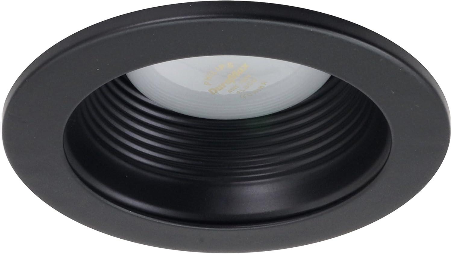 Black Oil Rubbed 4-Inch Recessed LED Baffle Trim