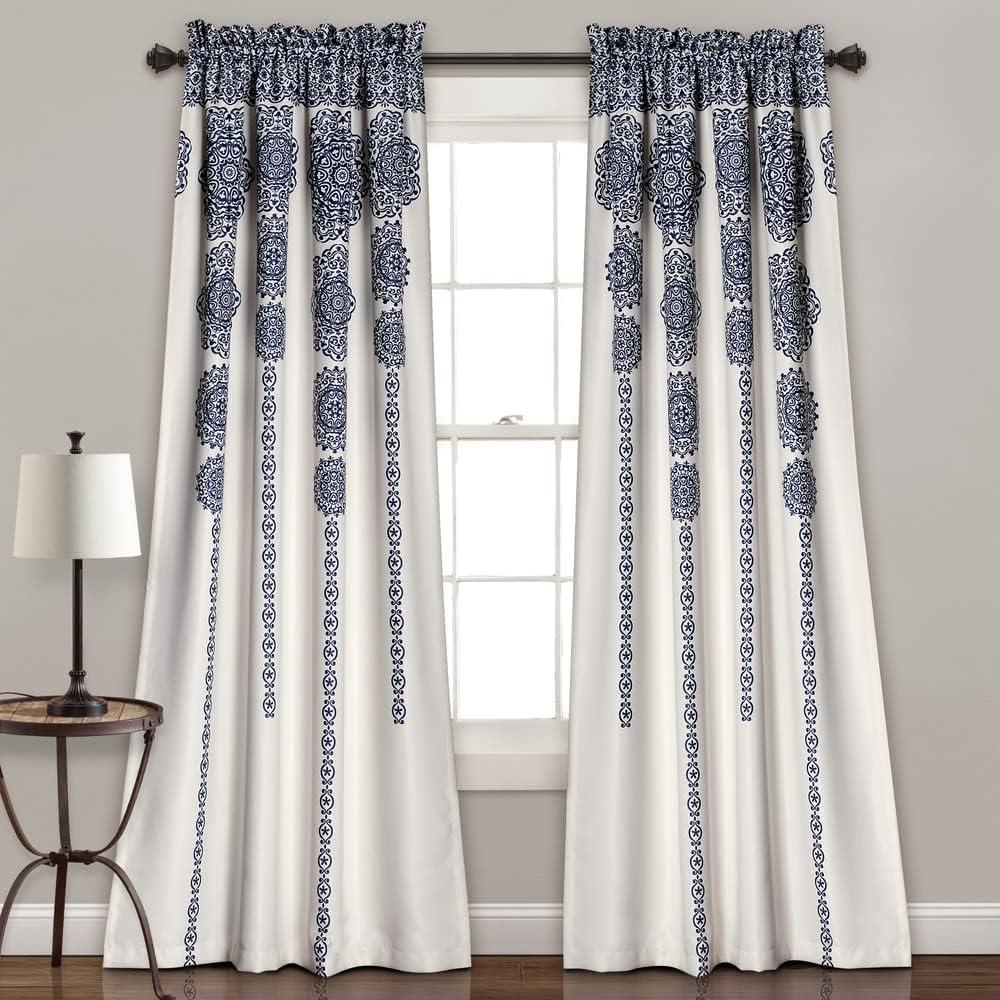 Lush Decor Bremond Polyester Room Darkening Curtain Pair (Set of 2)