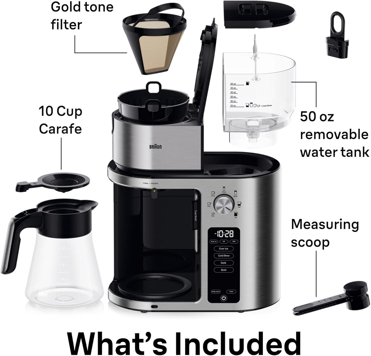 Braun ® MultiServe Plus 10-Cup Drip Coffee Maker with Cold Brew