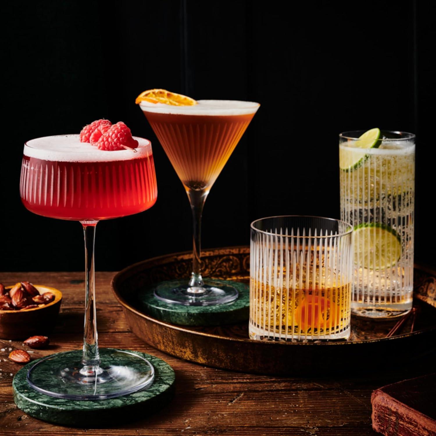 Stölzle Lausitz Soho 9.25 oz Champagne Coupe Glass - Set of 6, Dishwasher Safe Elegant Glassware for Celebrations & Cocktails - Ideal for Gifting & Entertaining for Home & Restaurant Use