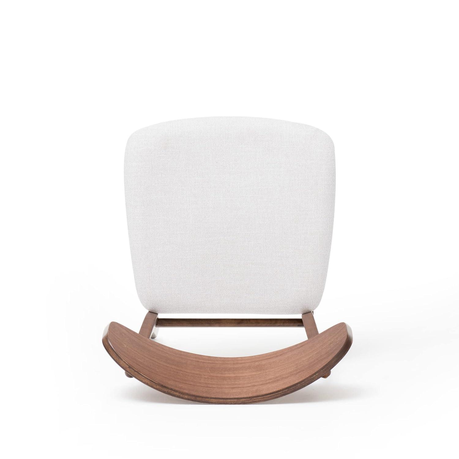 Christopher Knight Home Set of 2 Lucious Dining Chair Light Beige/Walnut: Upholstered, Rubberwood Legs, Scandinavian Style