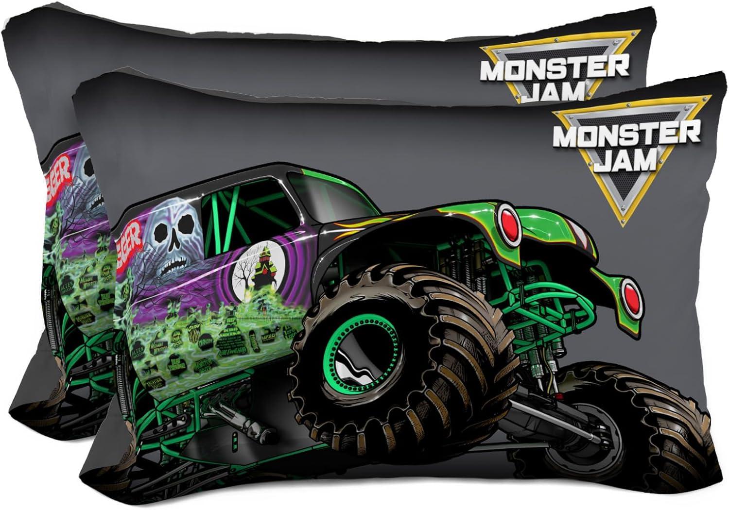 Sunny Side Up Minecraft Mobs & Animals 2 Pack Reversible Pillowcases - Double Sided Pillow Covers, Kids Super Soft Creeper Bedding