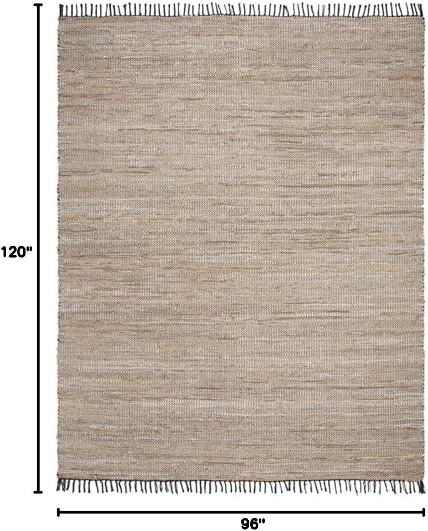 Vintage Leather VTL203 Hand Woven Area Rug - Beige - 8'x10' - Safavieh.