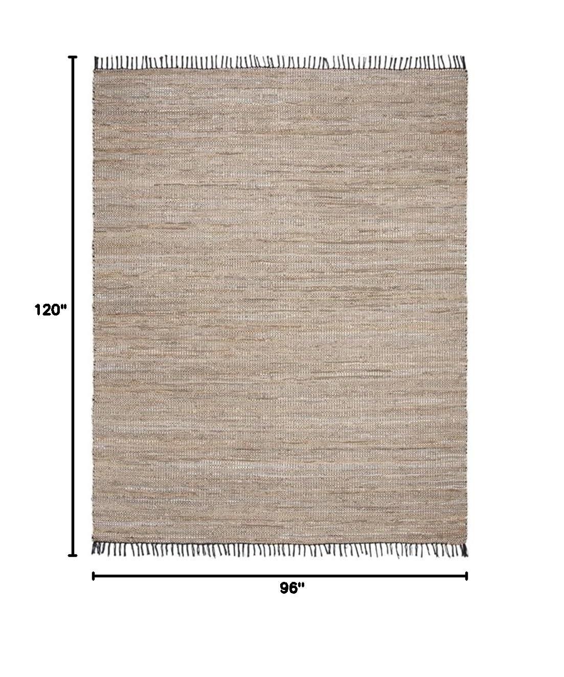 Vintage Leather VTL203 Hand Woven Area Rug - Beige - 8'x10' - Safavieh.