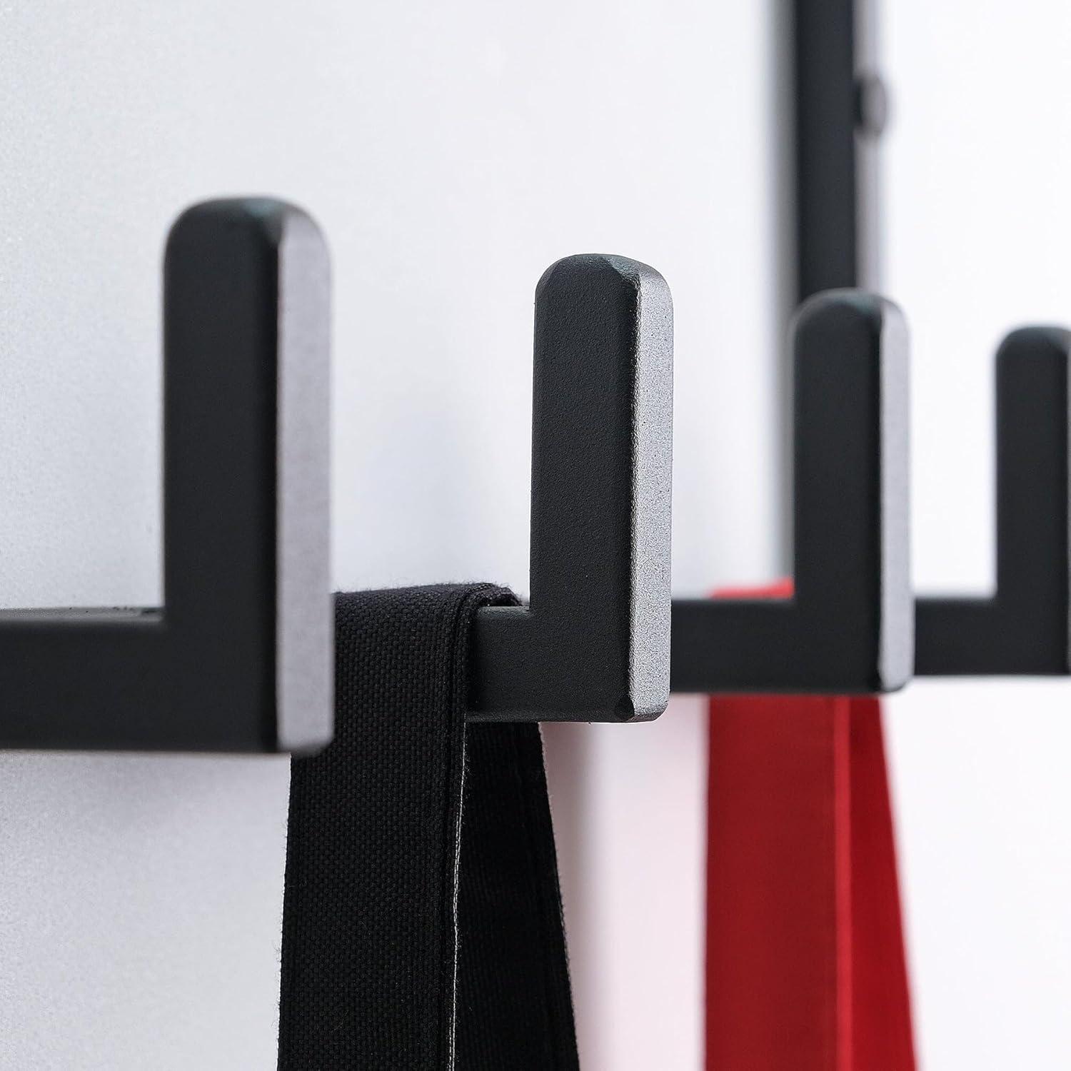 Metal Coat Rack Wall Mounted – Multi-Hook Hanging Rack for Coats, Bags & Hats – Easy Install, Rust-Resistant, Indoor & Outdoor Use (10 Hook)