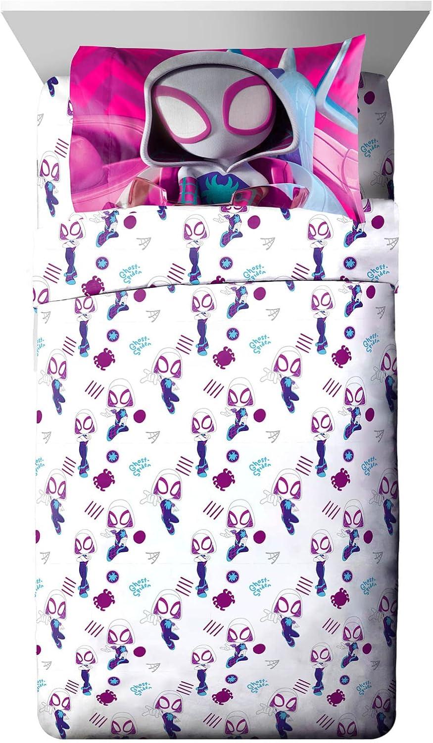 Ghost Spidey Twin Size Colorful Kids Sheet Set