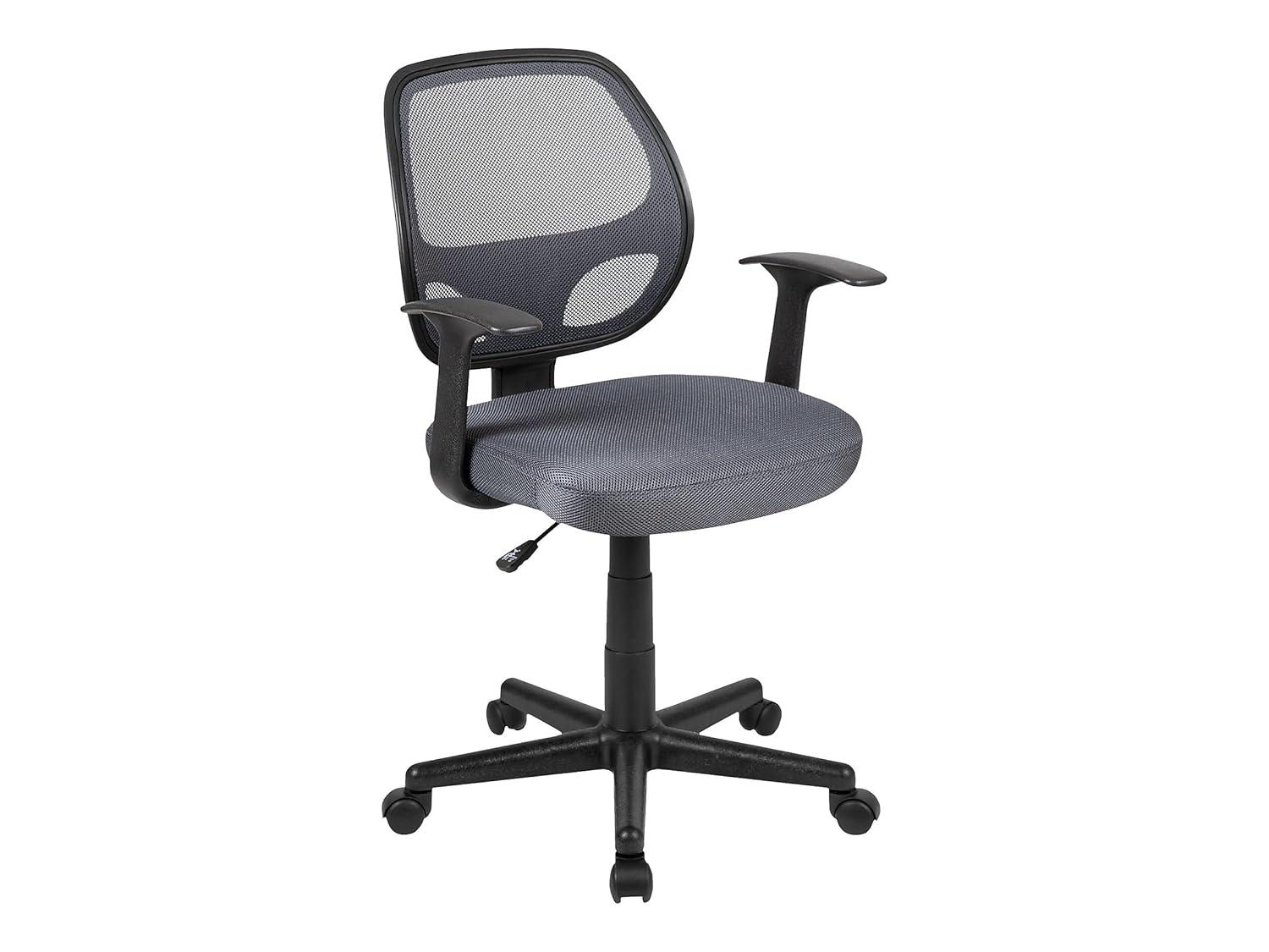 Flash Furniture Mid-Back Mesh Swivel Ergonomic Task Office Chair - Arms