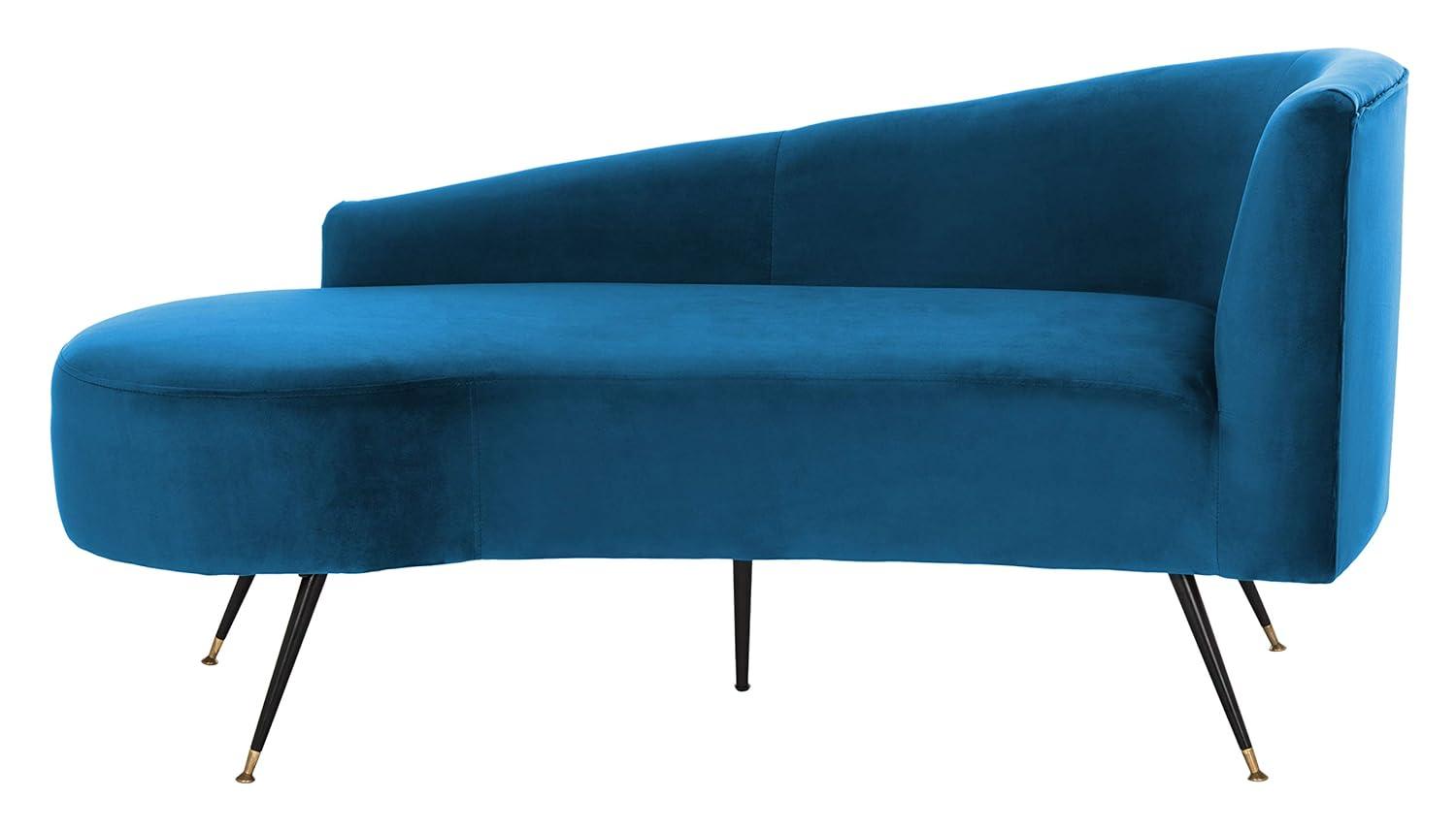 Evangeline Parisian Settee - Navy/Black - Safavieh.
