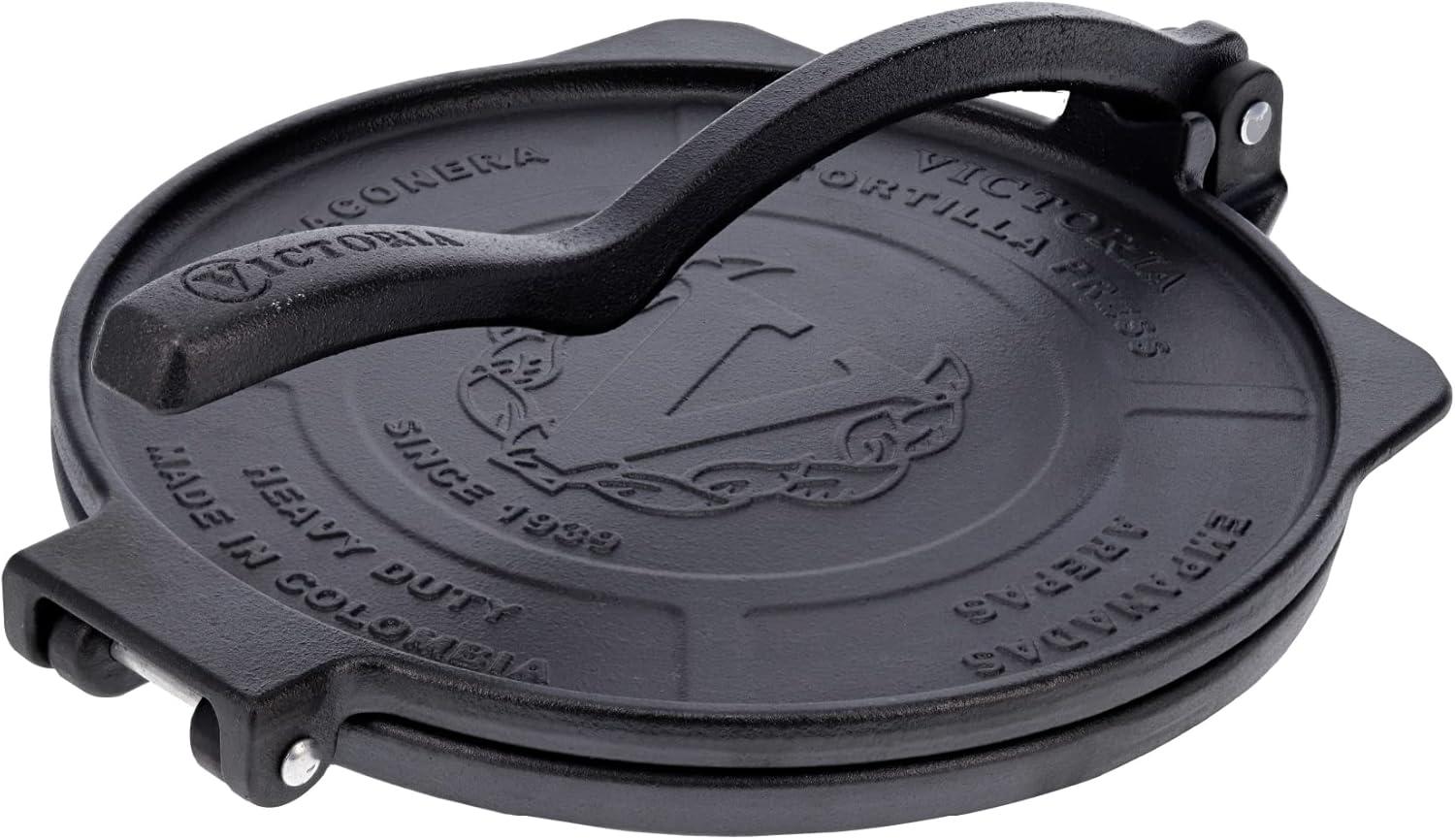 Victoria 10-Inch Heavy-Duty Cast Iron Tortilla Press