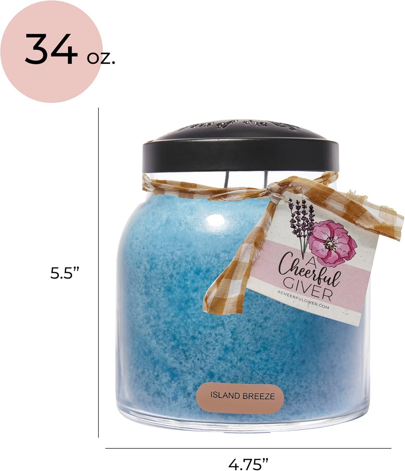 34oz Papa Jar Candle-Island Breeze