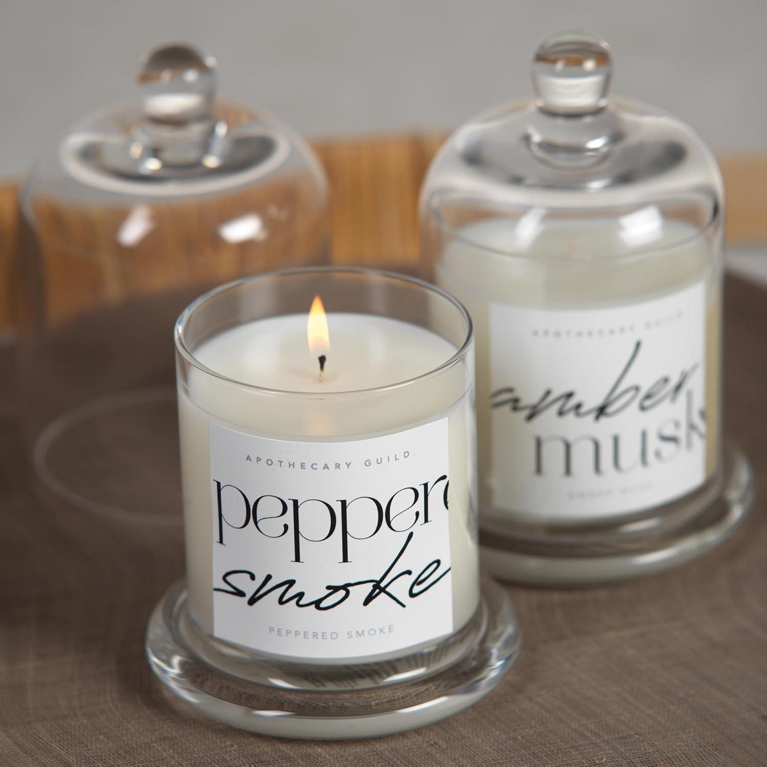 Amber Musk Scented Jar Candle