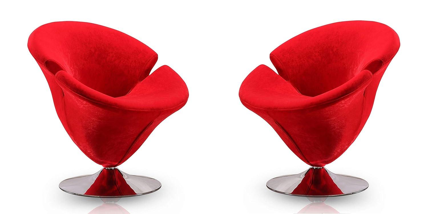 Everly Quinn Aanayah Vegan Leather Swivel Barrel Chair & Reviews | Wayfair