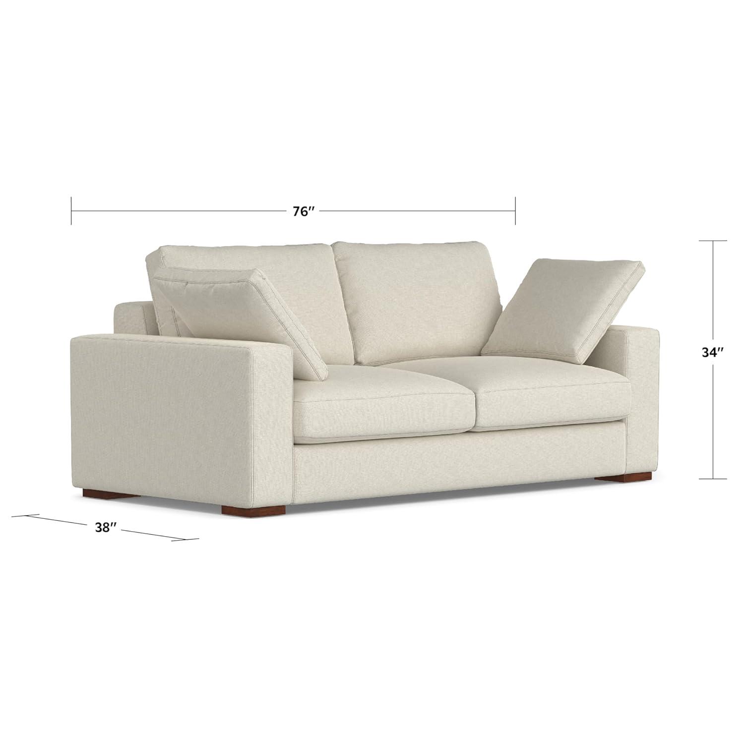 AllModern Tatum Deep Seater Sofa, Performance Fabric Couch for Living Room, Stain-Resistant Contemporary Sofa
