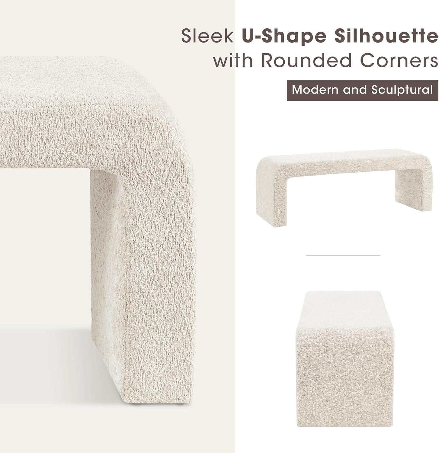 Steve Boucle Waterfall Bench