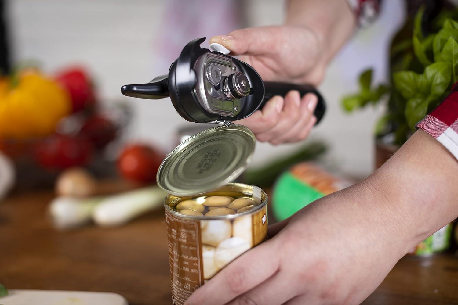 Red Safety LidLifter Can Opener with Ring-Pull