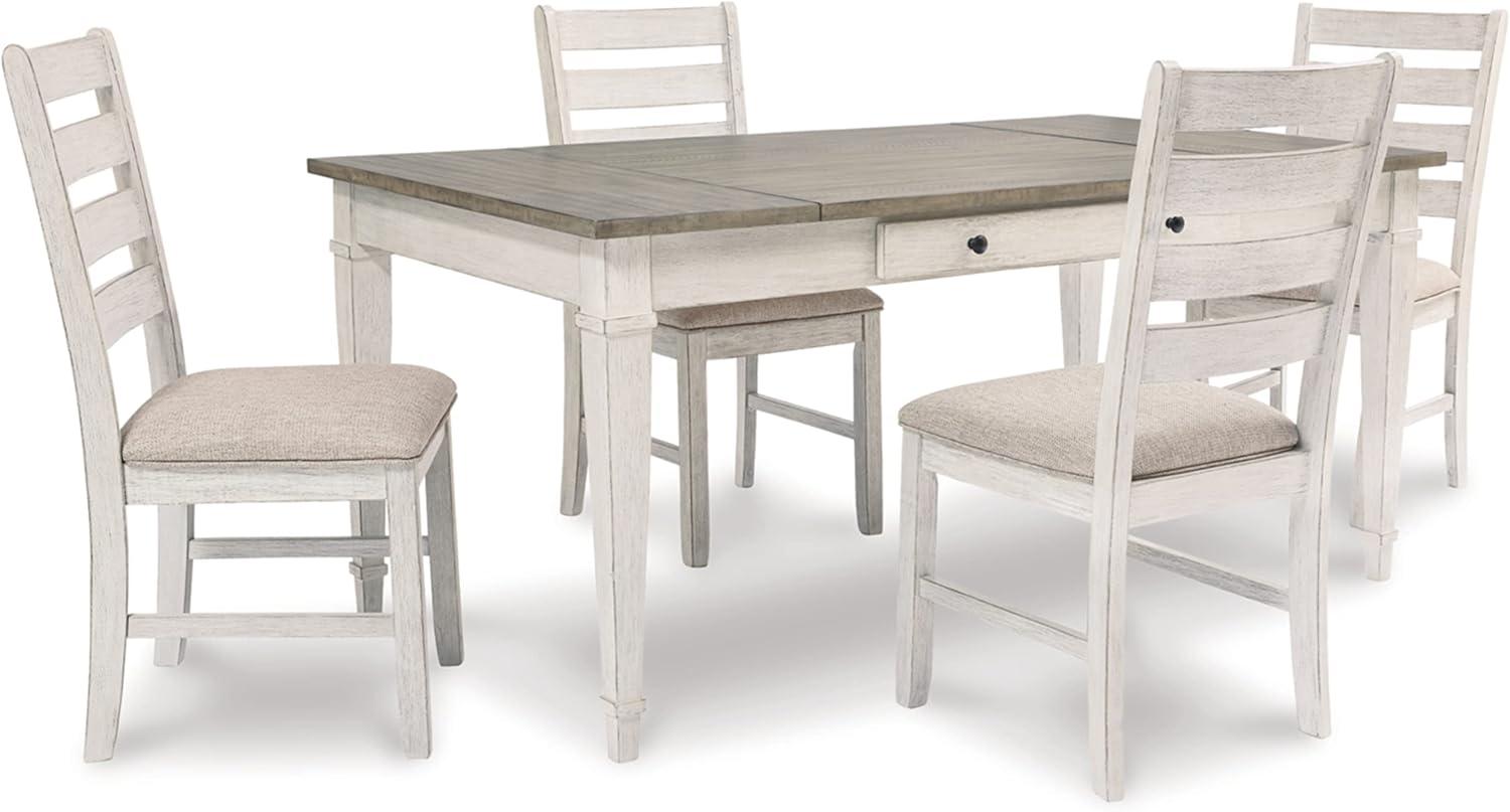 Signature Design by Ashley Casual Skempton Dining Table, White/Light Brown