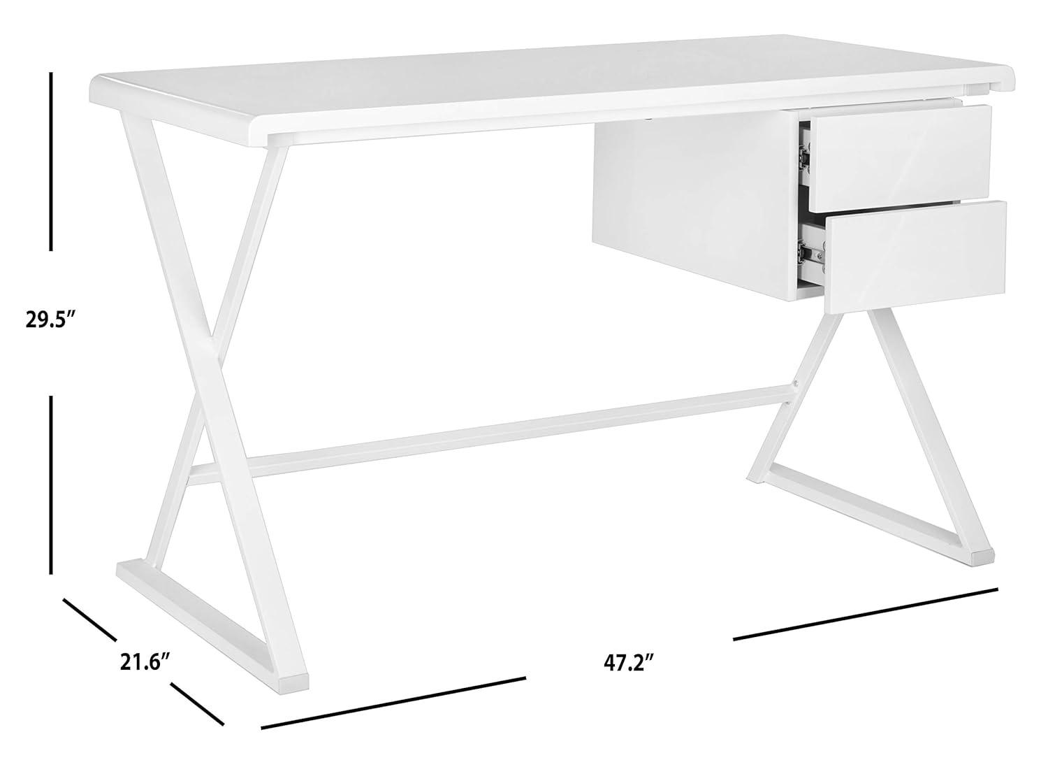 Watkins Desk - White - Safavieh