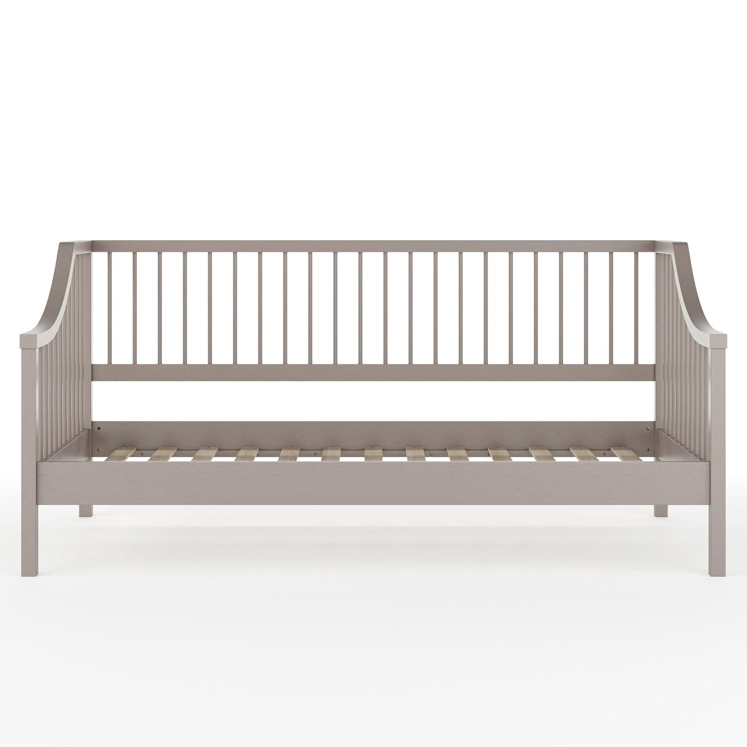 Martha Stewart Martha Stewart Neely Wooden Platform Daybed With Spindles And Wood Slat Foundation