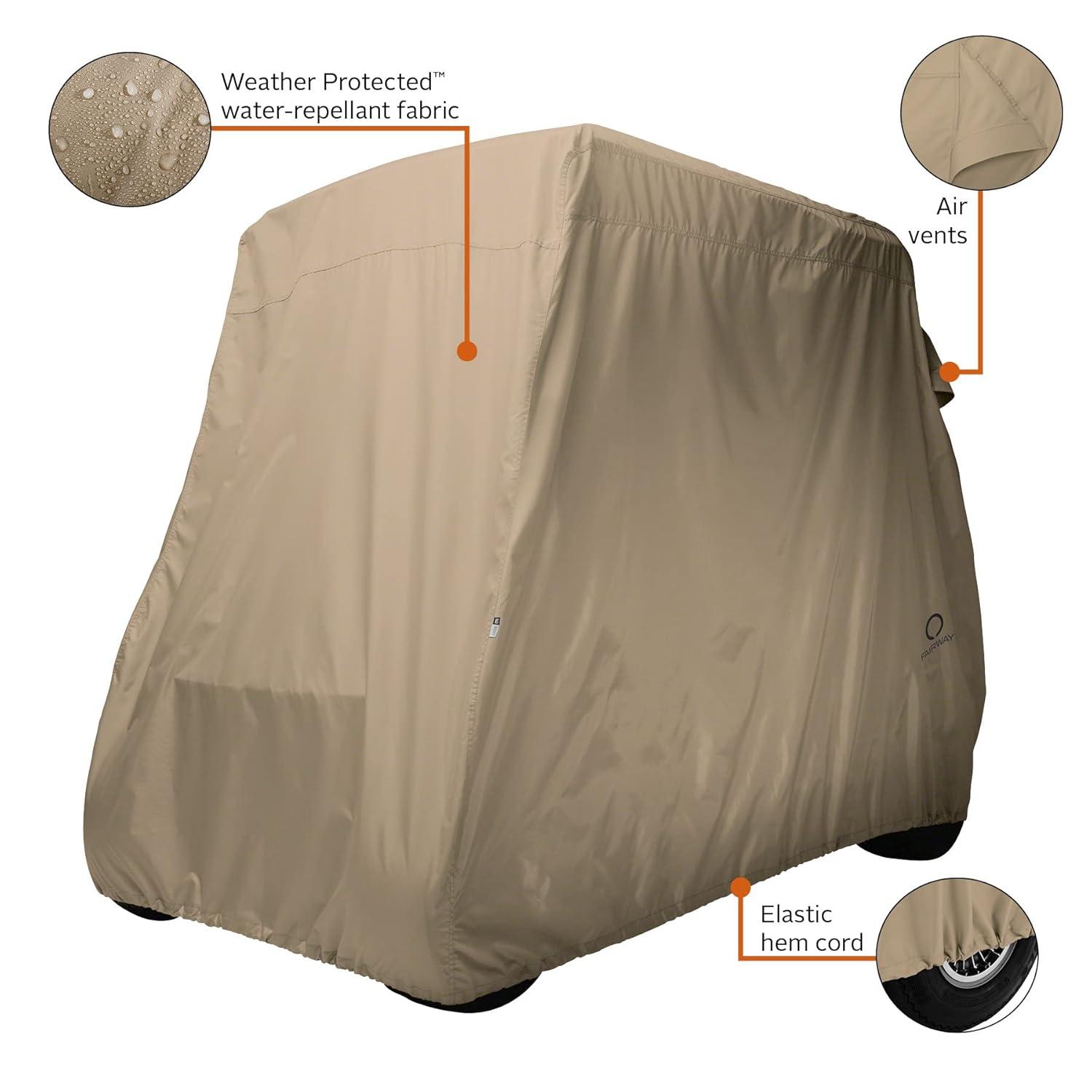 Classic Accessories Fairway Elastic Mildew Resistant Golf Cart Cover By Classic Accessories