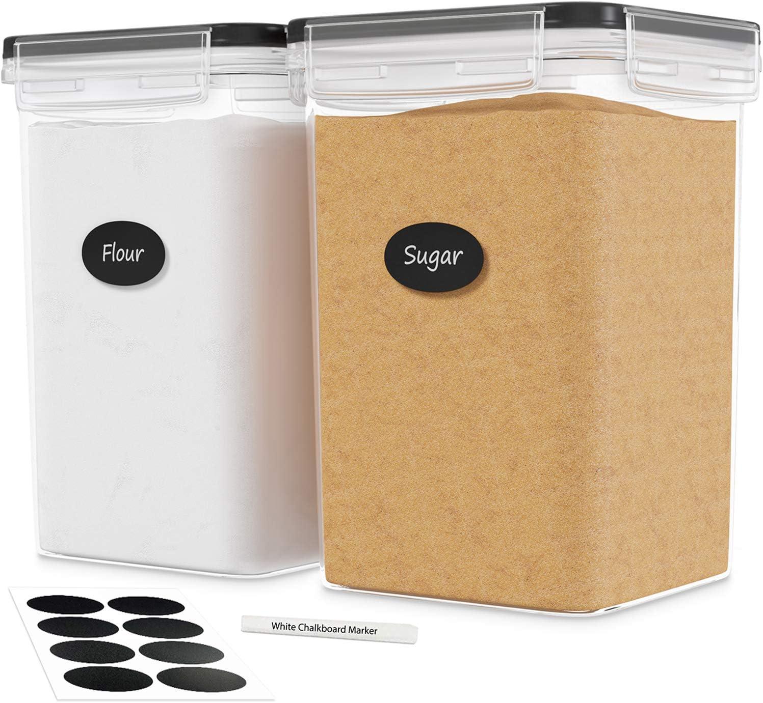 Food Storage Container Including Labels and a Marker