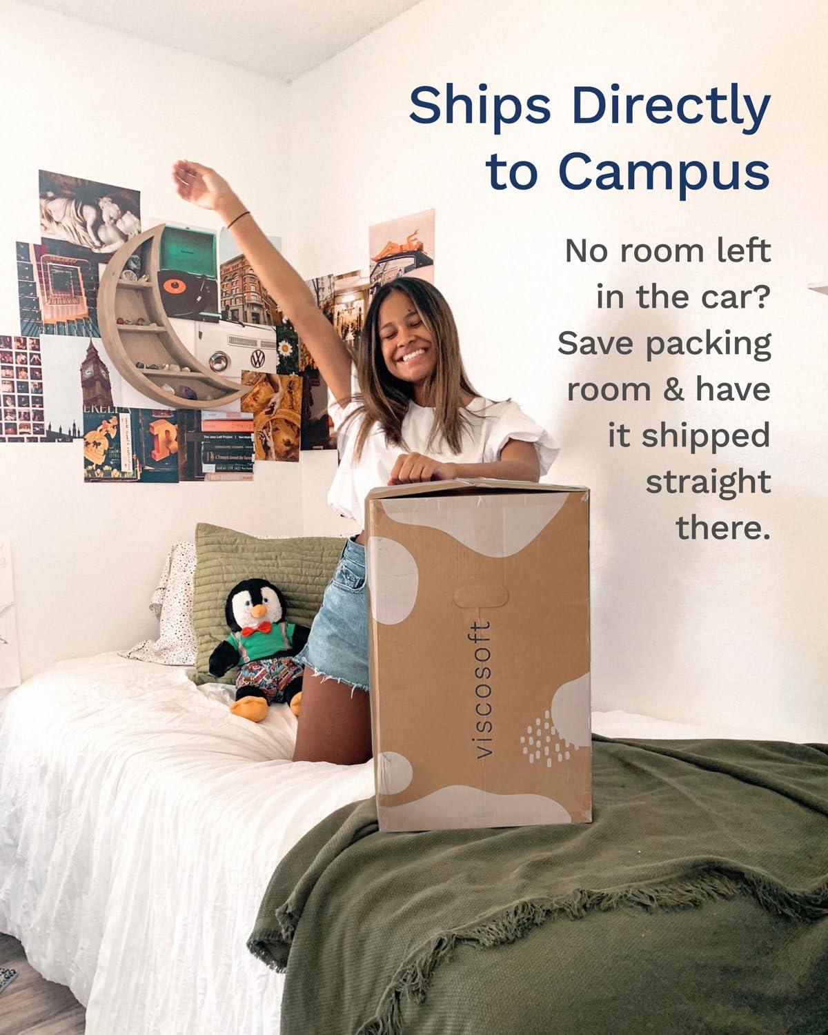 Mattress Topper - 4 Inch - Breathable Memory Foam - Select High Density by Viscosoft Twin Extra Long