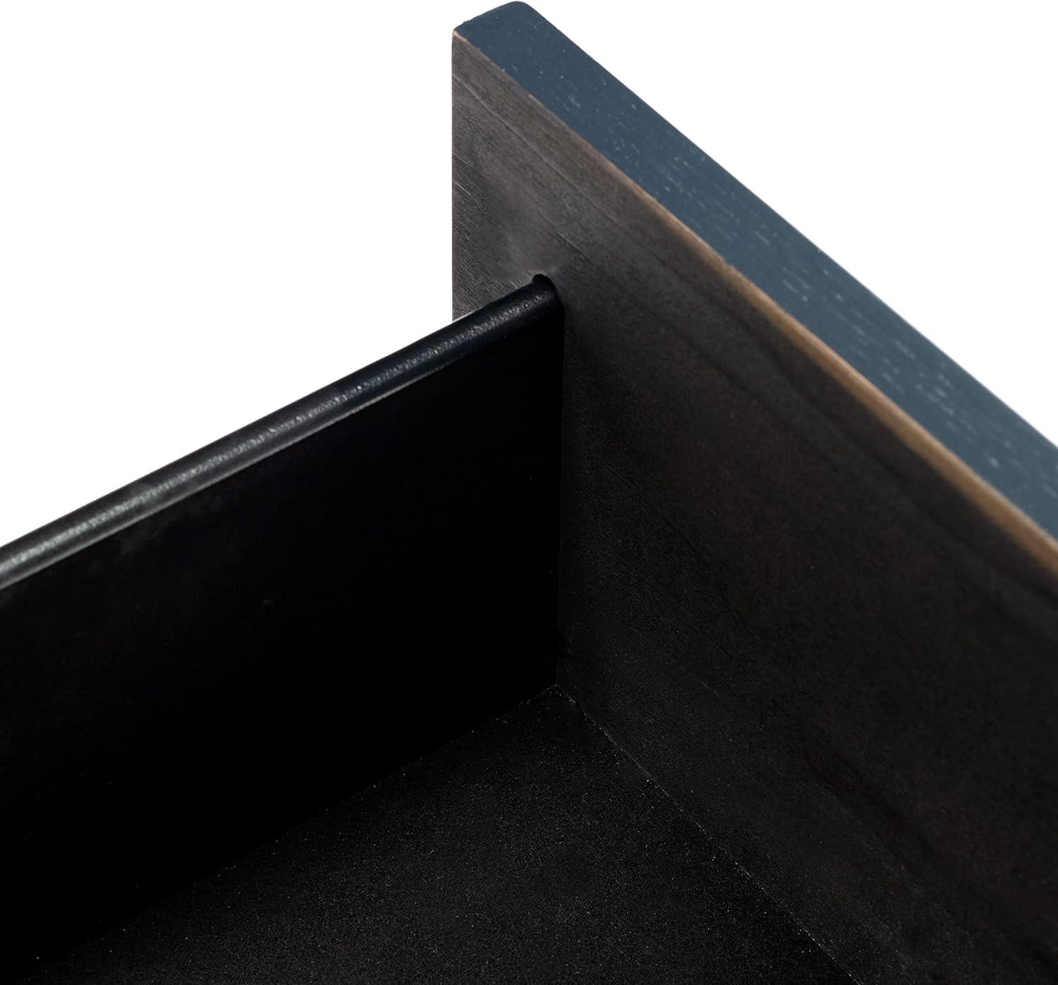 Fenno 2 Drawer Nightstand - Teal/Brass - Safavieh.