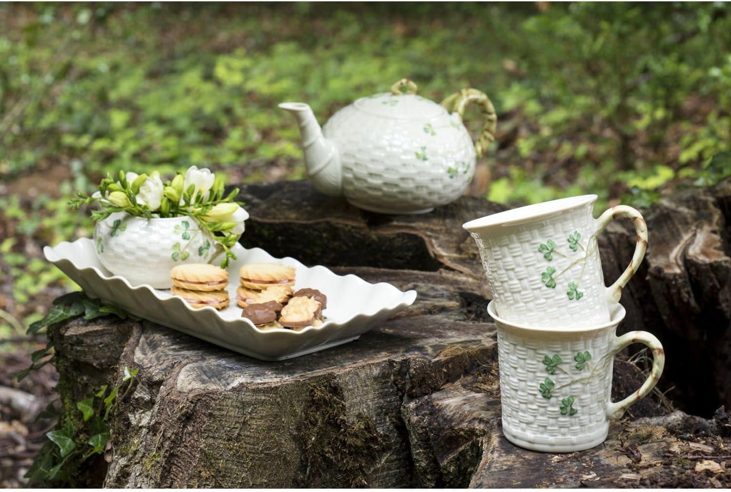 Belleek Shamrock Teapot