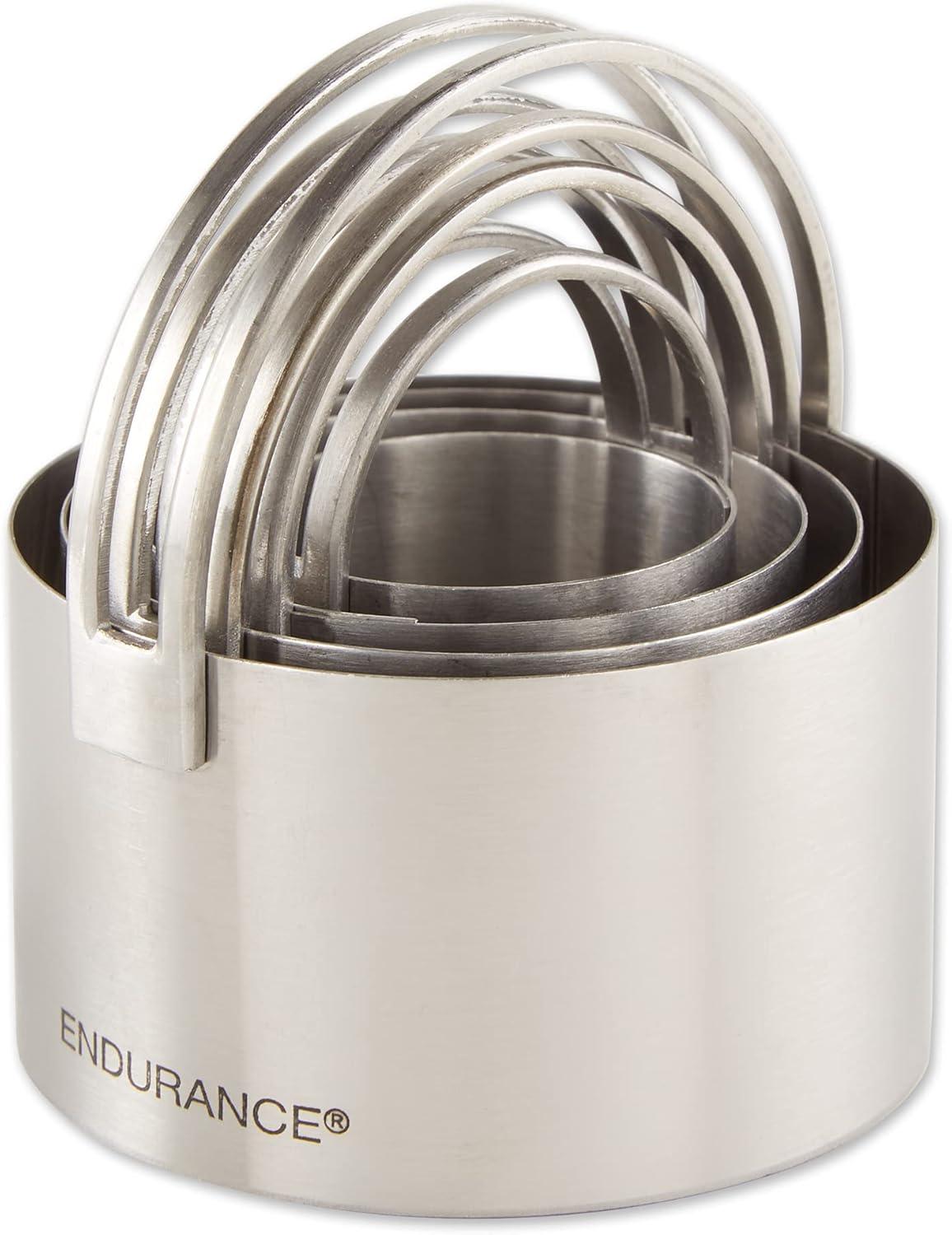 RSVP Endurance 4 Piece Stainless Steel Biscuit Cutter Set