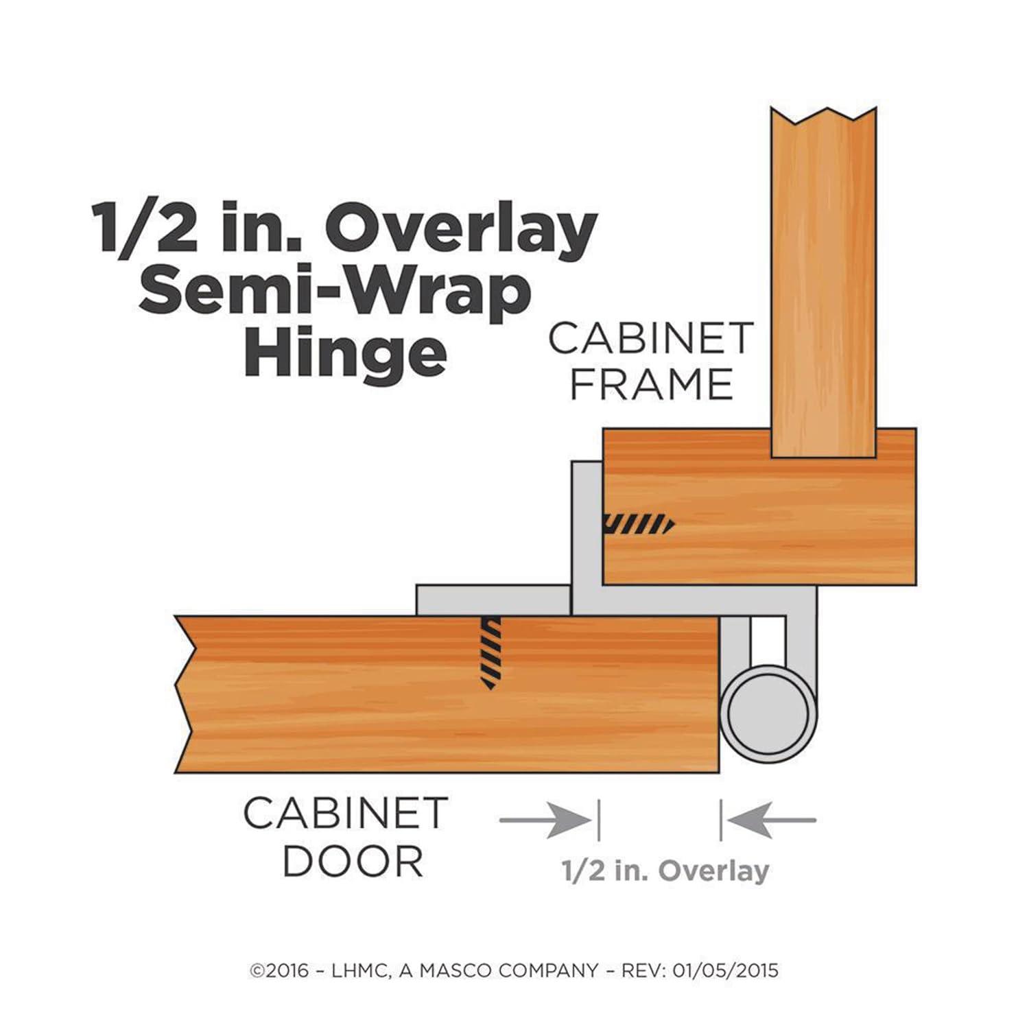 Franklin Brass Overlay Hinge (Set of 10)