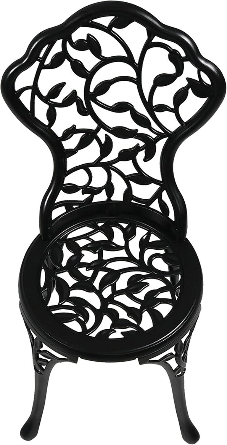 Fleur De Lis Living Patio Bistro Set.Rust-Resistant Cast Alumin...