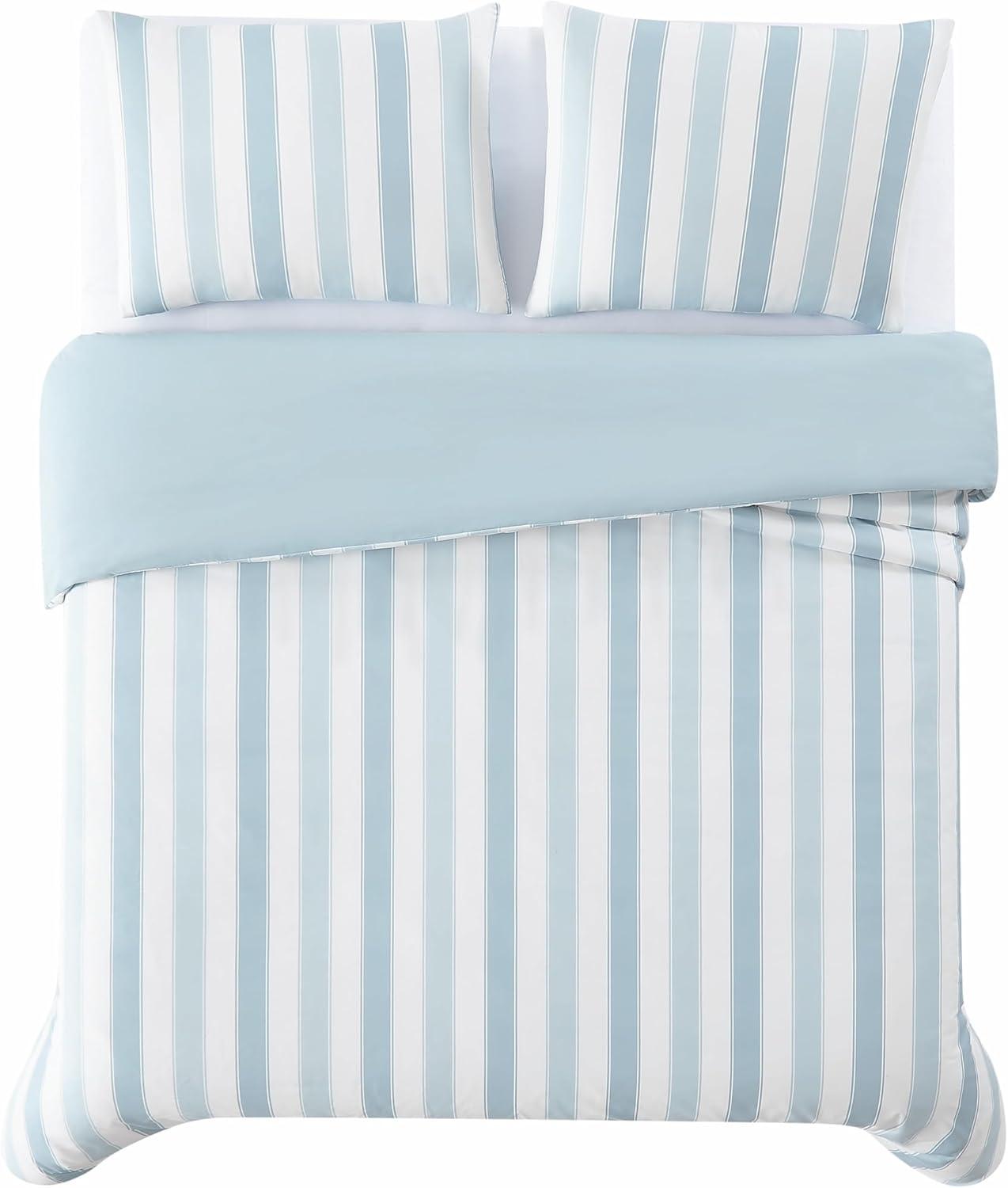 Aiden Polyester Standard Striped Duvet Cover Set