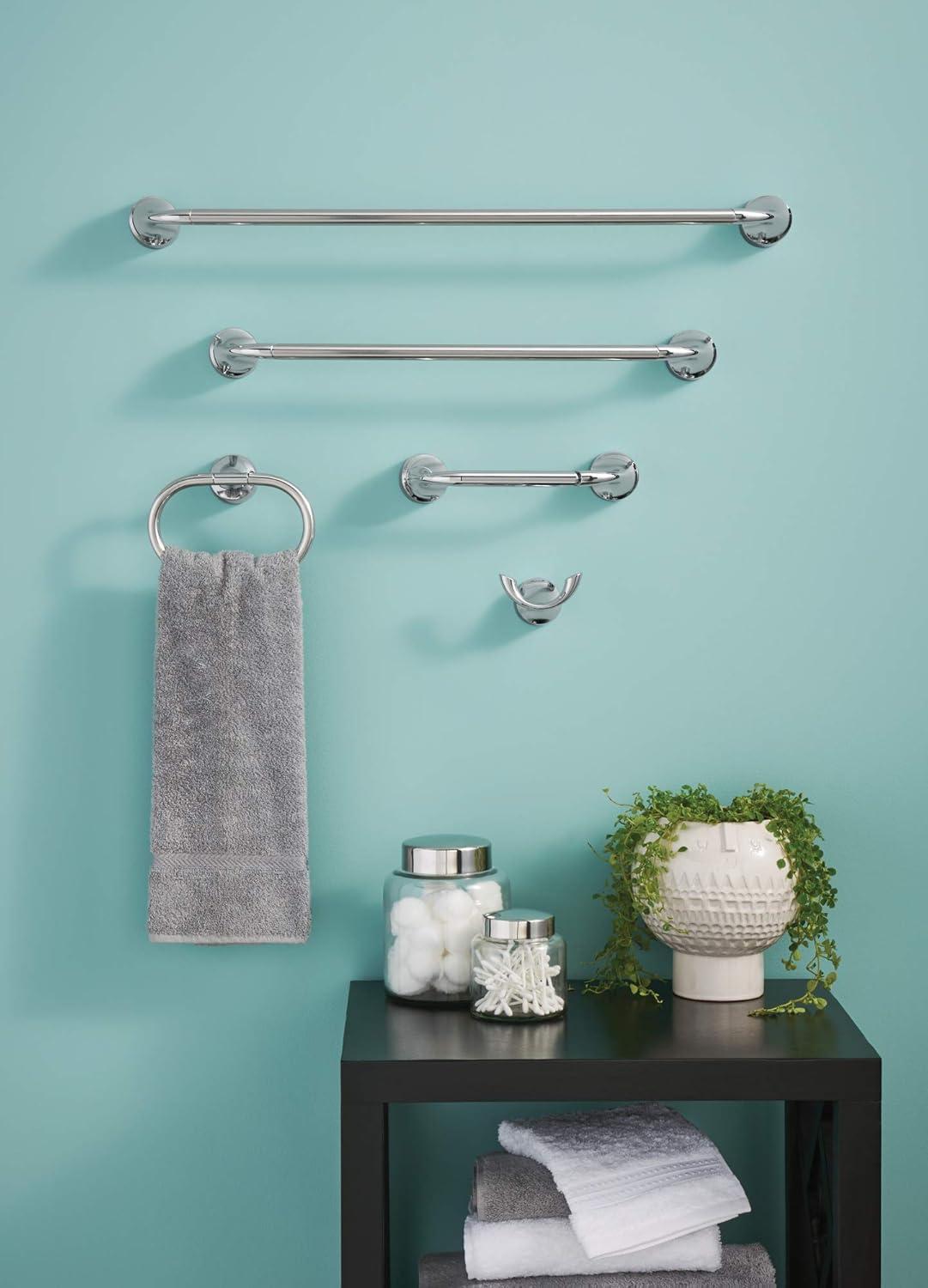 Idora 24-Inch Chrome Wall Mounted Towel Bar