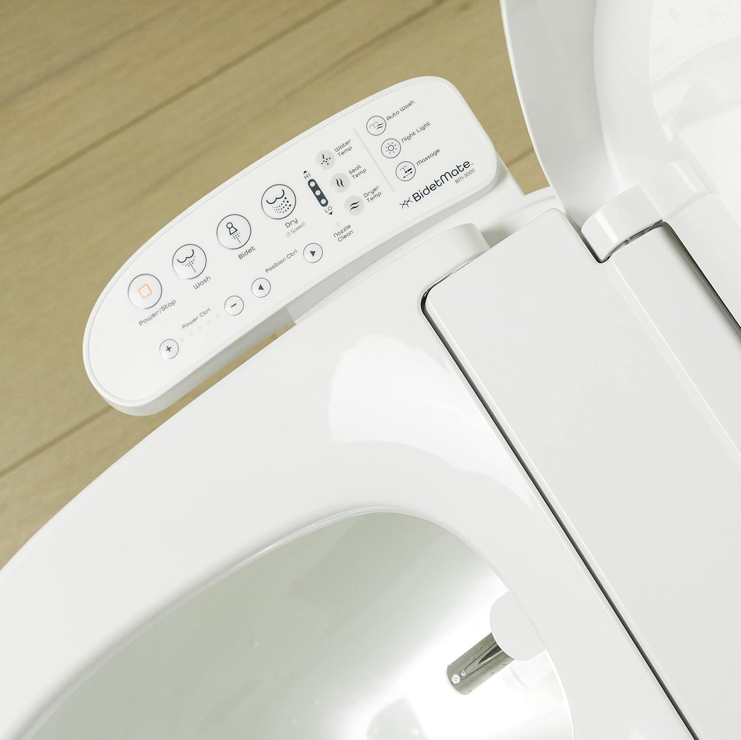 Series Electric Heated Smart Toilet Round Bidet Seat