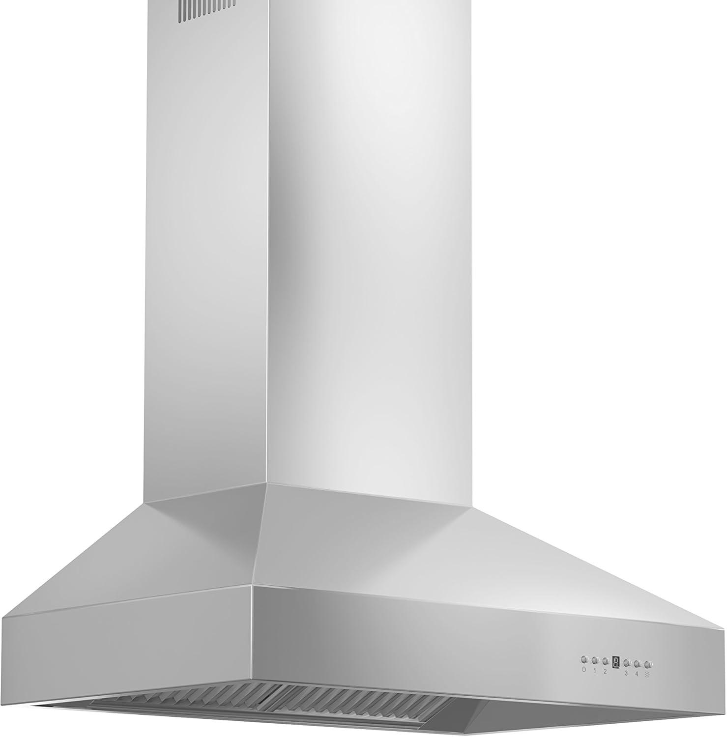 54" Professional 700 CFM Ducted Wall Mount Range Hood in Stainless Steel