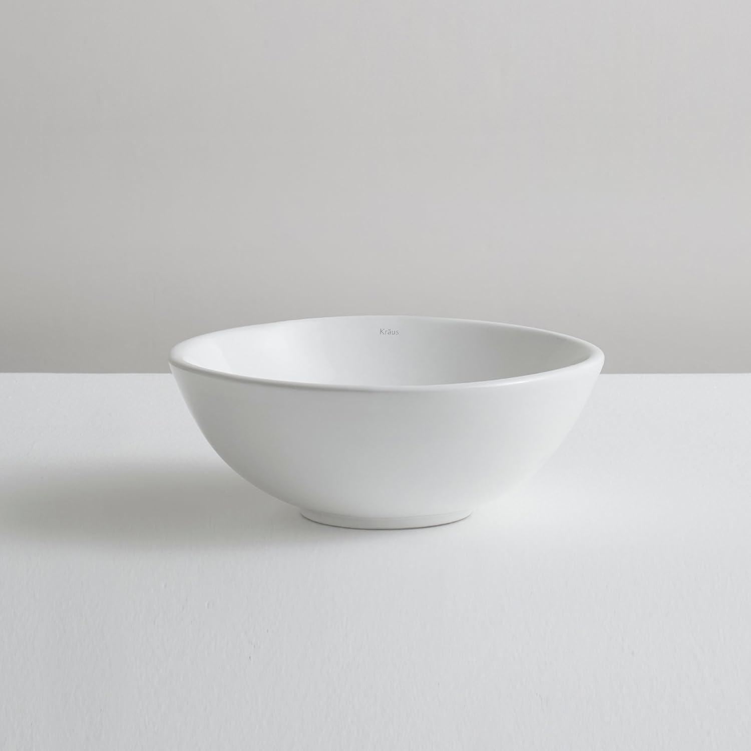 Kraus KRAUS Elavo™ Thin Ceramics Vessel Bathroom Sink KCV-341-ORB
