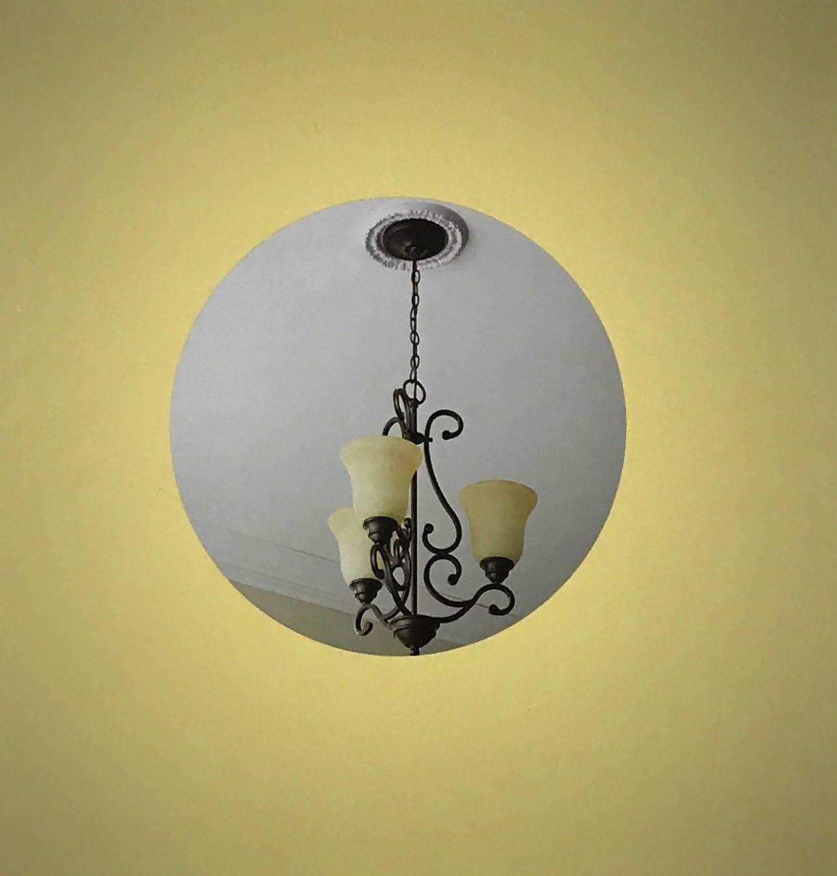 allen + roth 10-Inches W x 10-Inches L Traditional White Composite Whole Ceiling Medallion