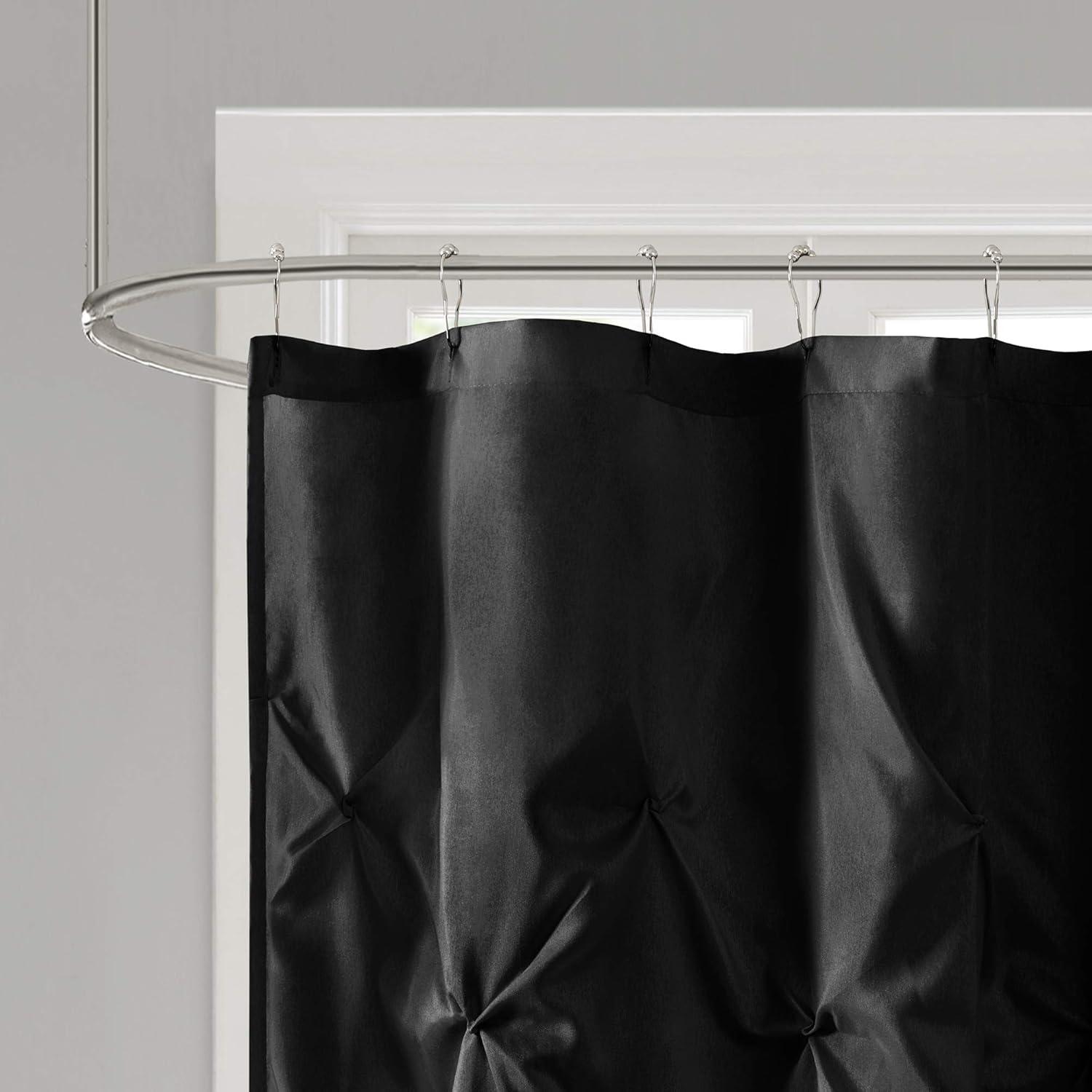 Madison Park Laurel Tufted Semi-Sheer Shower Curtain