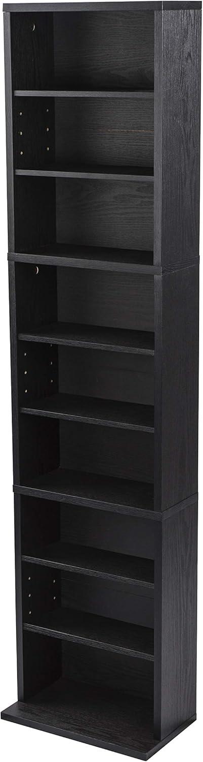 Atlantic Herrin Media Storage Cabinet – Protects & Organizes Prized Music, Movie, Video Games or Memorabilia Collections, PN 74736250 in Ebony