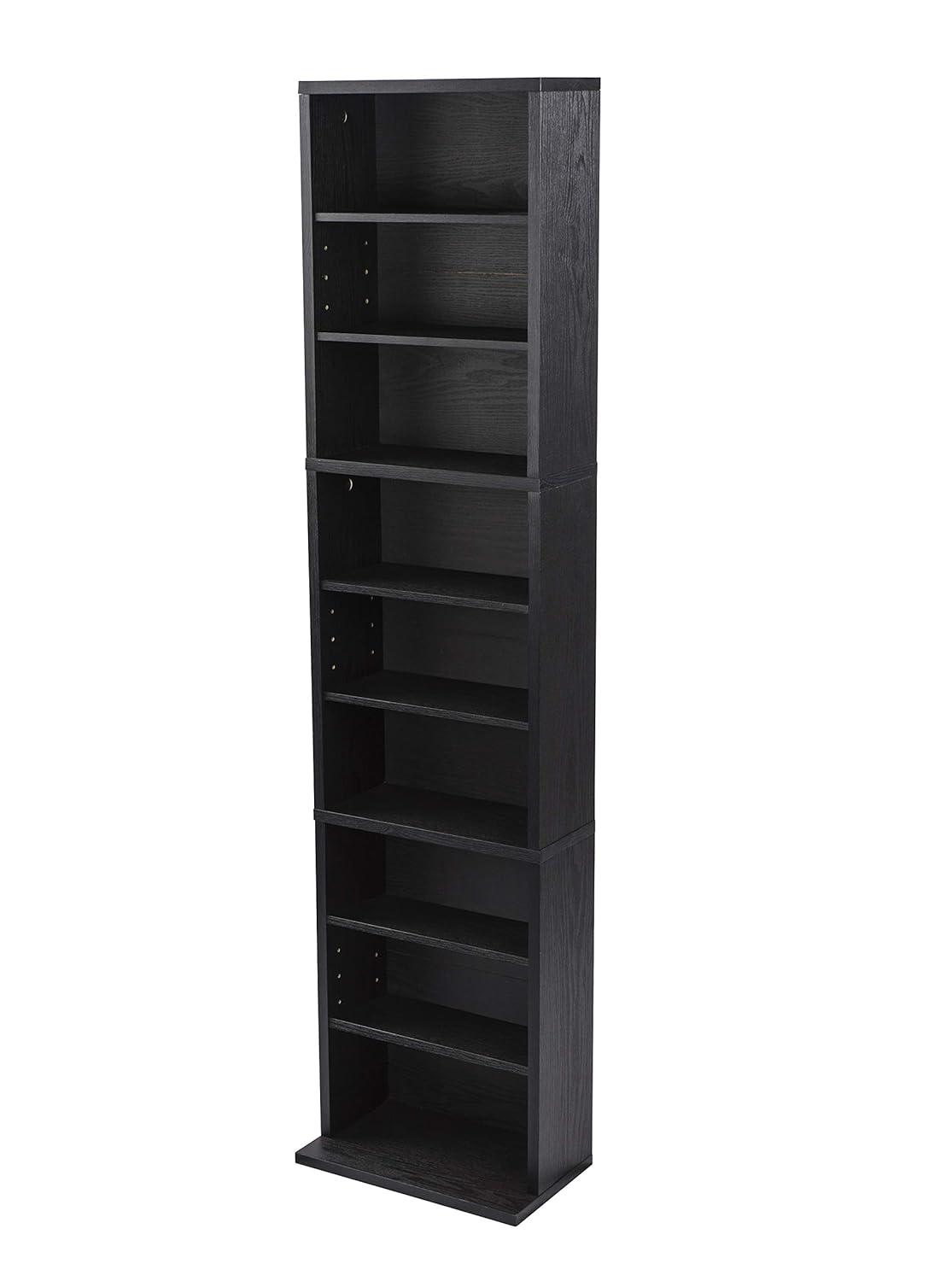 Atlantic Herrin Media Storage Cabinet – Protects & Organizes Prized Music, Movie, Video Games or Memorabilia Collections, PN 74736250 in Ebony