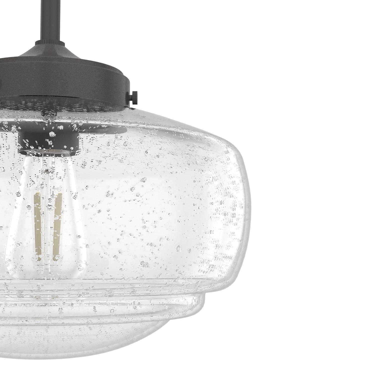 Hunter Fan Saddle Creek 1 - Light Single Schoolhouse Pendant with Glass
