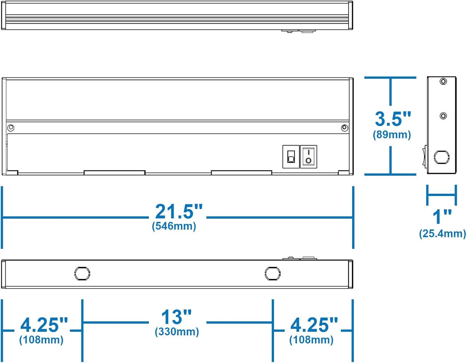 Nuc5 LED 21.5'' Under Cabinet Linkable Light Bar