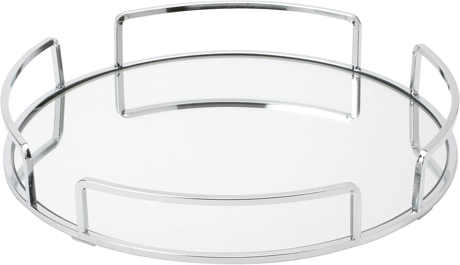 Modern Round Design Bathroom Tray Chrome - Home Details