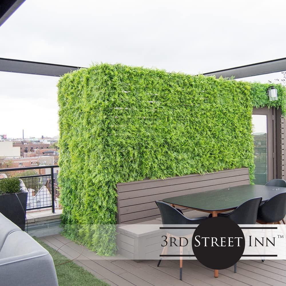 20'' Green Plastic Artificial Ivy Hedge Panel