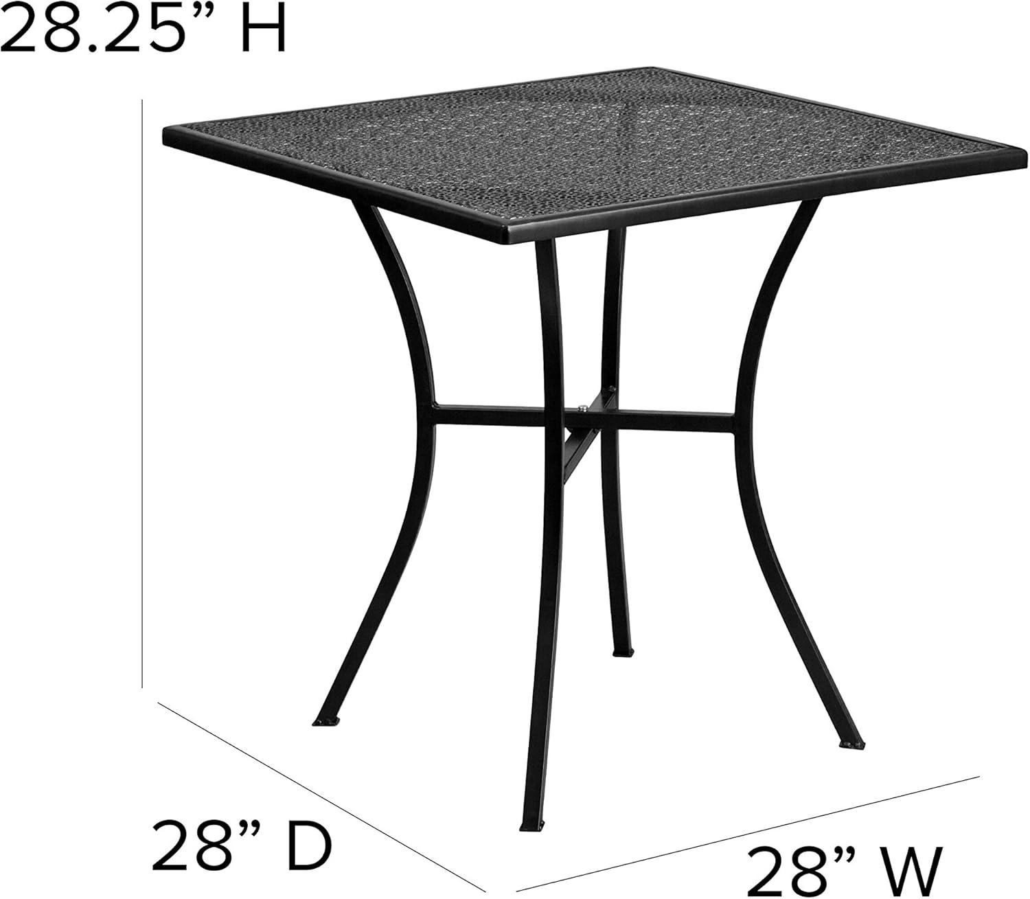 Flash Furniture Oia Commercial Grade Square Patio Table