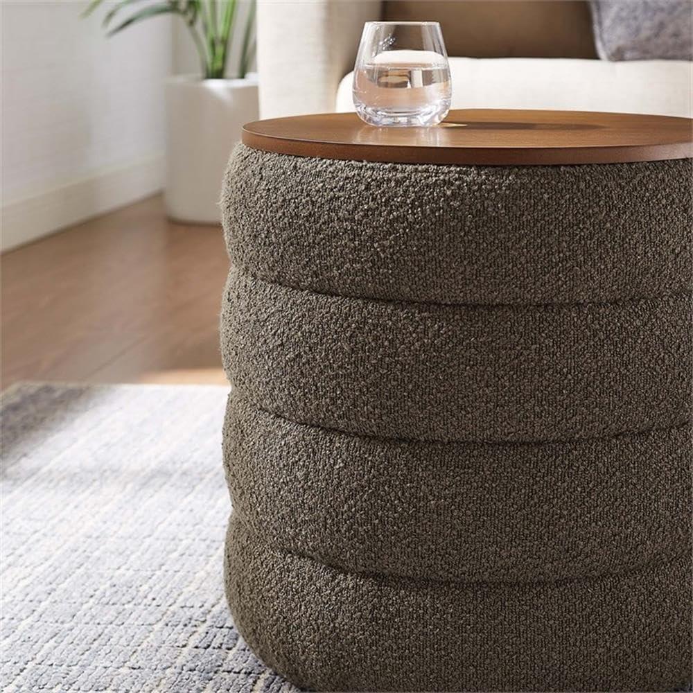 Modway Modway Mezzo 17.3" Wide Round Storage Ottoman