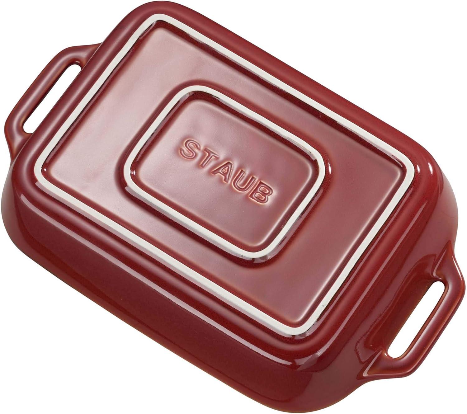 Staub ® Rustic Red 2-Piece Rectangular Baker Set